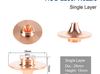 HSG Single Nozzles,Diameter: φ28mm,Height: 15mm,Thread: M11,Material: High End Copper