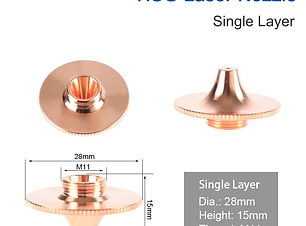 HSG Single Nozzles,Diameter: φ28mm,Height: 15mm,Thread: M11,Material: High End Copper