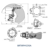 BR1210A High Quality 6 Axis Robot Arm CNC Industrial Automatic Robotic Arm