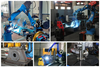Industrial welding robot workstation
