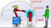 Industrial welding robot workstation