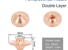 Farleylab Double Nozzles,Diameter: φ28mm,Height: 15mm,Thread: M11,Material: High End Copper
