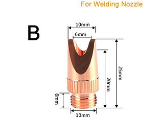 Qi Lin Welding Nozzle-Short Type B