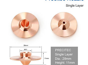 Precitec HP/N con h11m fúvókák
