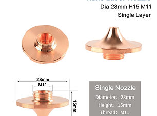 Hans SP Nozzles,Diameter: φ28mm,Height: 15mm,Thread: M11,Material: High End Copper