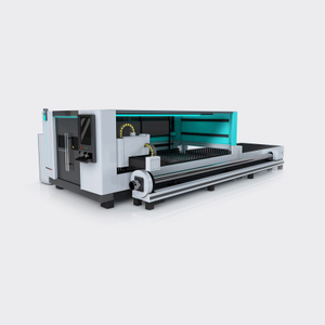 Full Covered CNC Fiber Laser Tube And Sheet Cutting Machine with Exchange Platform